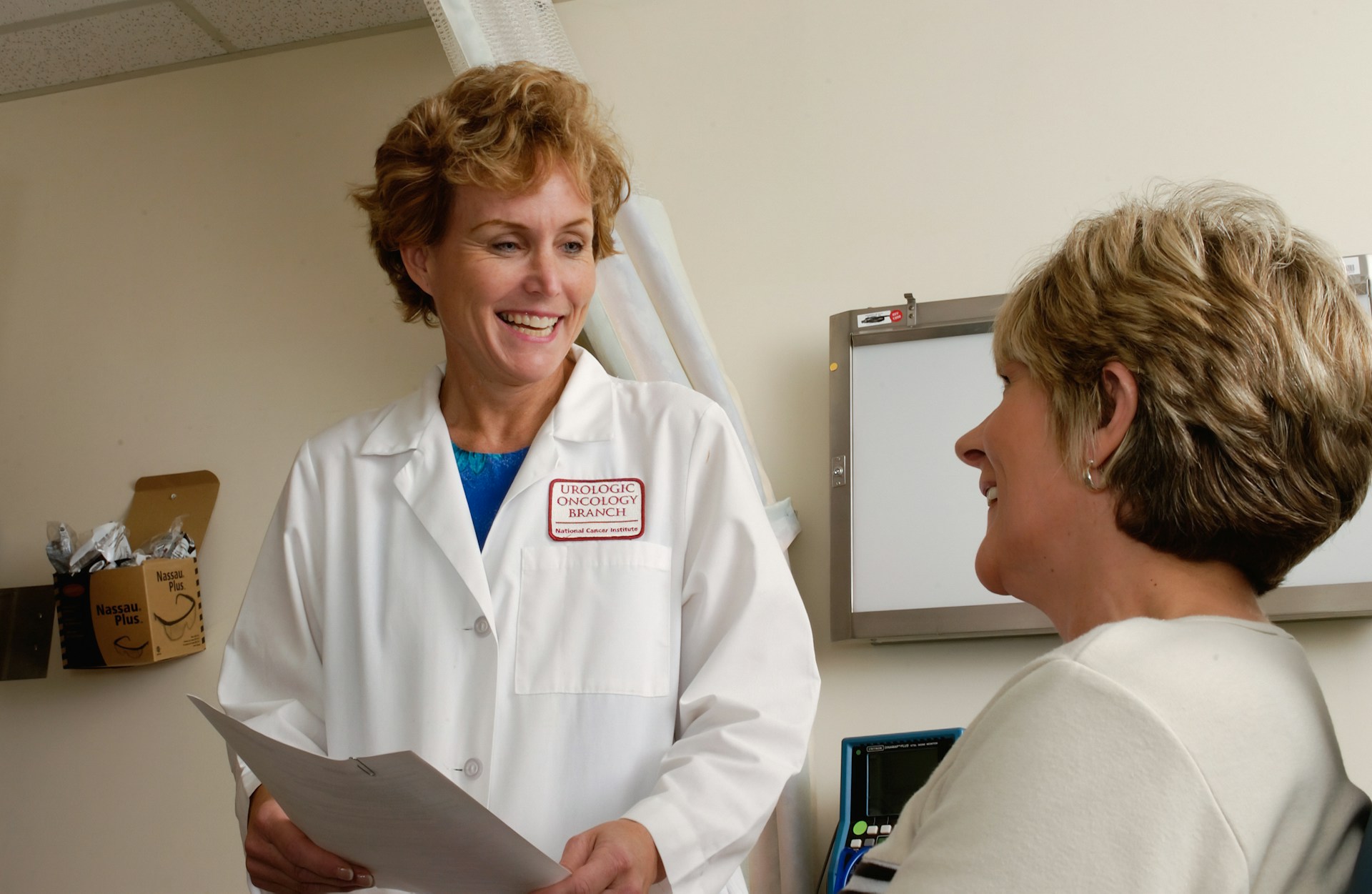 Doctor with patient