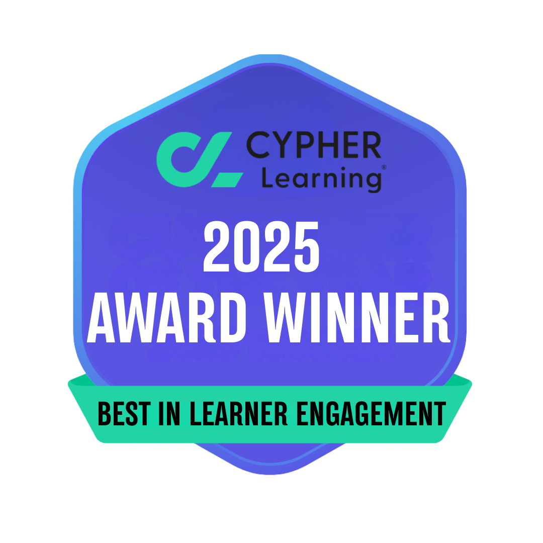 CYPHER LEARNING 2025 Award Winner - Best in Learner Engagement