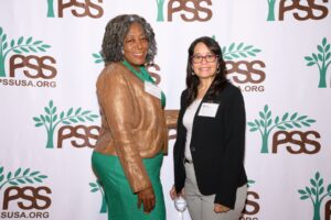 Lorris Ray with her computer instructor