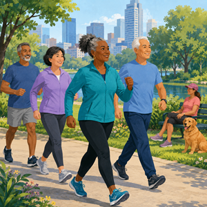 Brisk walking for brain health